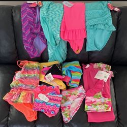 Girl, Bathing Suits Size 14-16and X-Large New With Tags 