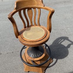 Antique Swivel Ship’s Chairs (2) Bar Stools
