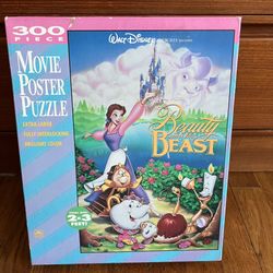 Vintage Beauty and the Beast Disney jigsaw puzzle 90s