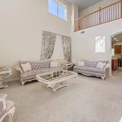 Furniture Set with Curtains.