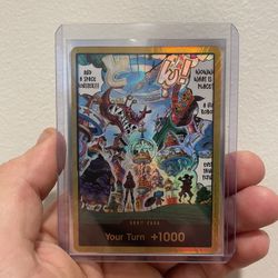 One Piece Egghead Gold DON!! OP14 The Azure Sea's Seven In Hand Near Mint