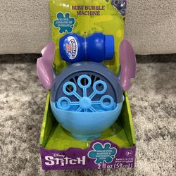 BRAND NEW STITCH MINI BUBBLE MACHINE 