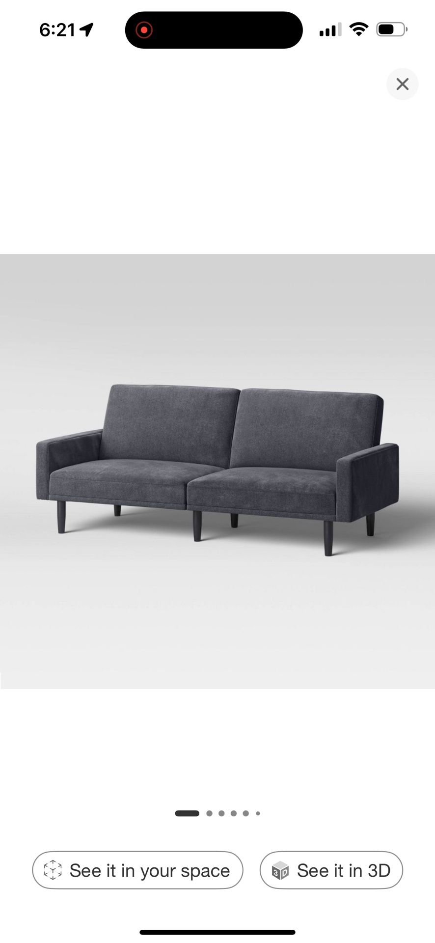 Gray Futon
