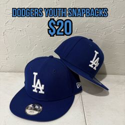 MLB New Era Los Angeles Dodgers Basic Blue YOUTH 9fifty SnapBack Hats 