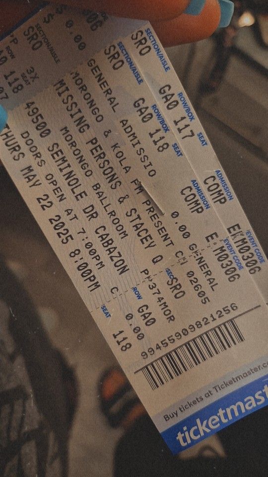 Tickets Stacy Q Tonight