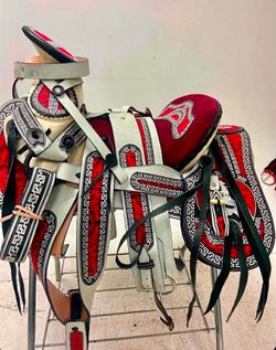 Montura charra bordada