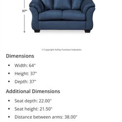 ⭐️ LIKE NEW COMFY💙 LOVE SEAT 💙