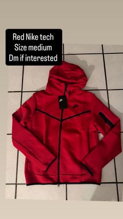 Red Nike tech size medium runs small