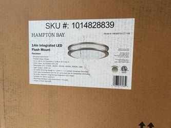 Hampton Bay 14in LED Flush Mount Light