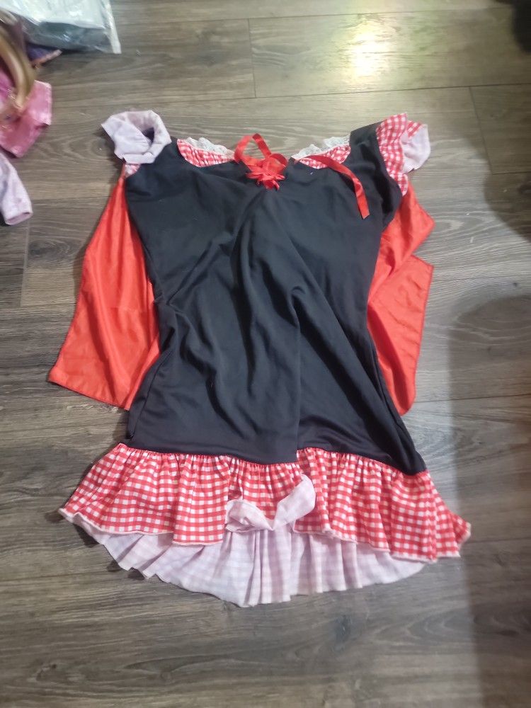 Halloween Costume Women Red Riding Hood With Cape And Hood One Piece Size Small May Vary, Brand New Final Sale