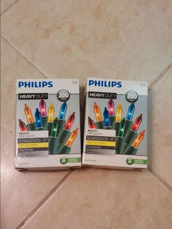Philips Heavy Duty 7 Color Multi Mini Lights Green Wire