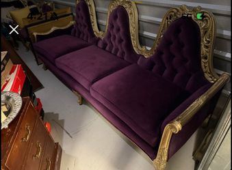 Purple Custom Couch Set