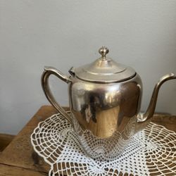 Vintage FB Rogers Silver on Copper Tea Pot