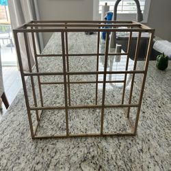 Brass Metal Wine Rack