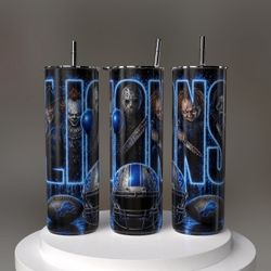 Detroit Lions Football Tumbler