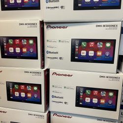 Pioneer DMH-W3000NEX 6.8" Double Din Multimedia Digital Media Receiver, Wireless Apple CarPlay and Android Auto, Bluetooth, Backup Camera Compatible, 