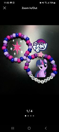 My Little Pony: Twilight Sparkle Bracelet Set (Handmade)