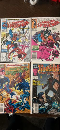 Marvel Comics Lot of 4 Spider-Man Punisher