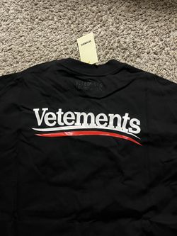 Vetements limited edition black tee