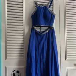 Two-piece Royal Blue Gown 
