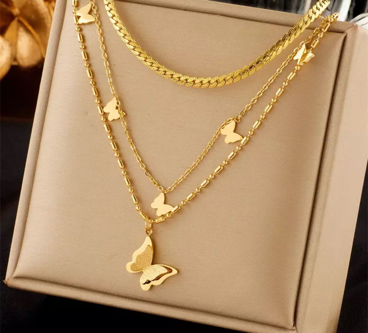 Stainless Steel Butterfly 🦋 Necklace