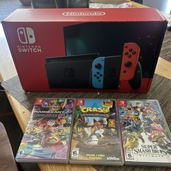 Nintendo Switch (Original) w/games