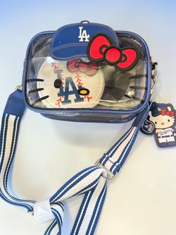 Dodgers Hello Kitty see through crossbody bag