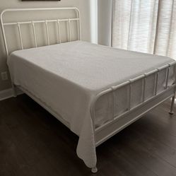 Like New IKEA Full Size Bed W/ Sealy Foam Mattress And Box Spring