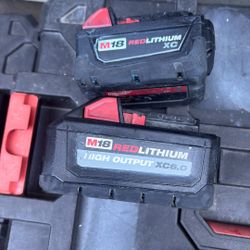 Milwaukie Red Lithium XC Baterry Packs 