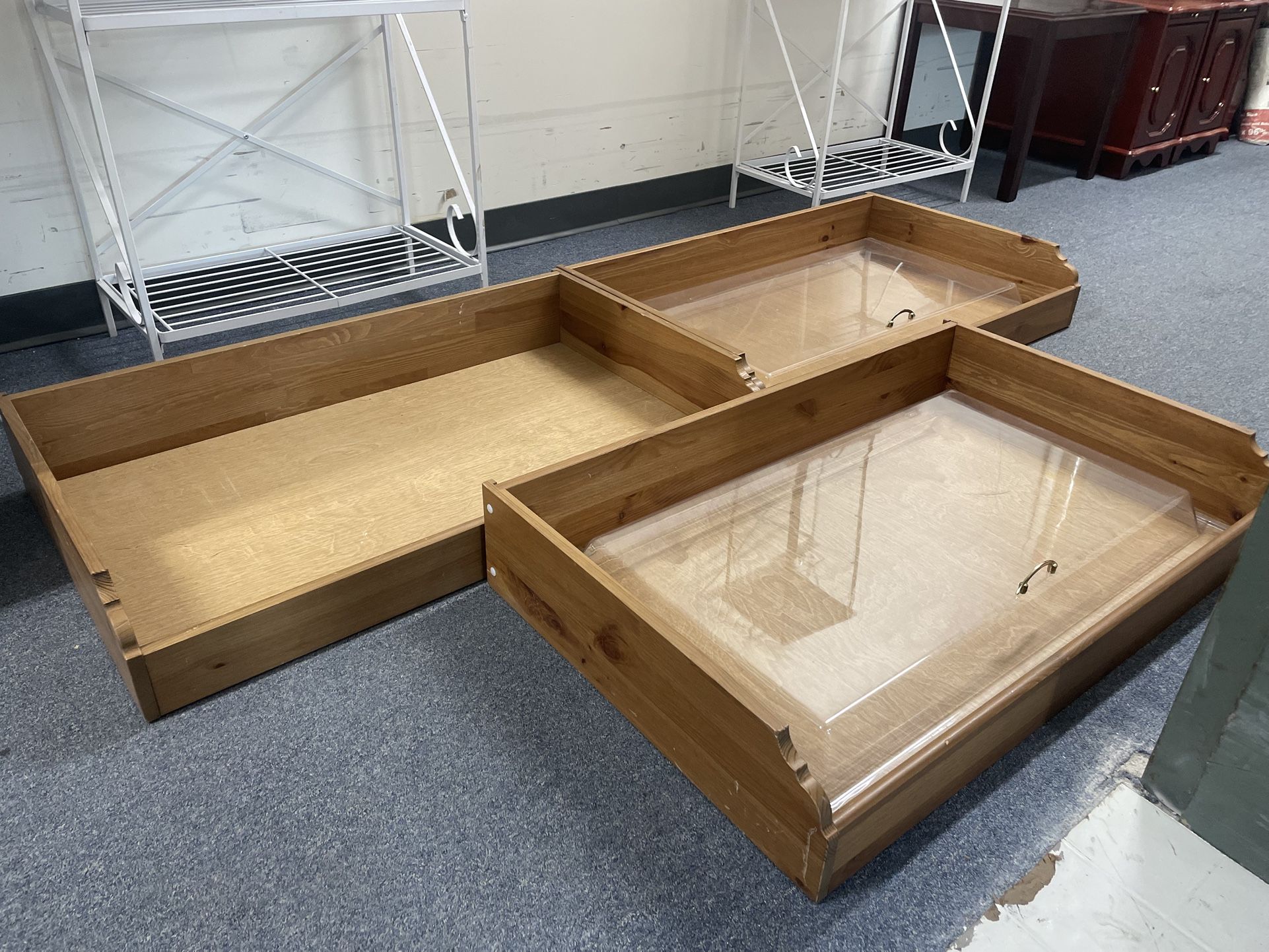 Wood Display Shelves Set Of Three