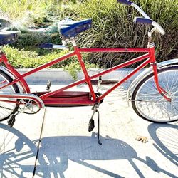 Vintage 1950's Schwinn Town And Country Tandem