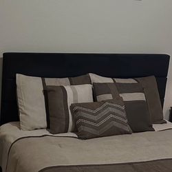 Black Velvet Queen Bed Frame