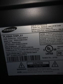 Samsung 50 inch plasma tv not a smart tv