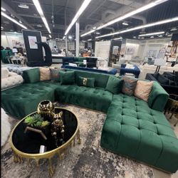 3PC Antalya Sectional Green 