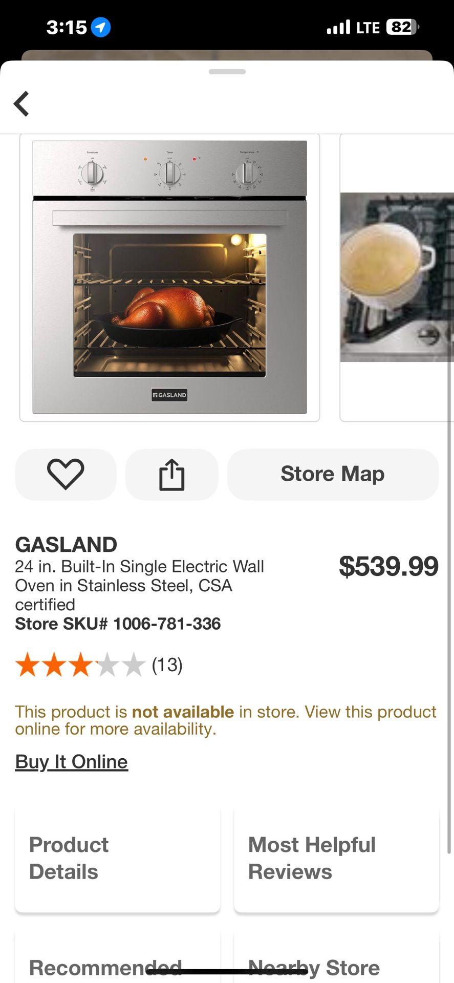 GASLAND 24 in. Built-In Single Electric Wall Oven in Stainless Steel, CSA certified