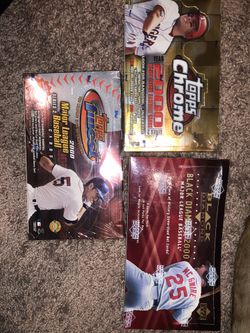 2000 MLB Topps Chrome, Topps Finest & 00’ UD Black Diamond