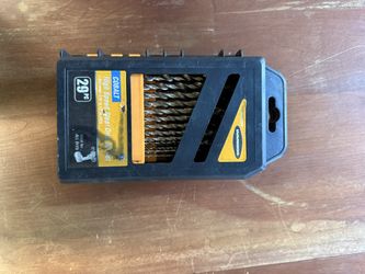 Warrior 29-Piece Cobalt Drill Bit Set High-speed steel drill bits with cobalt for extra durability and performance. Sizes range from 1/16” to 1/2”. Wo