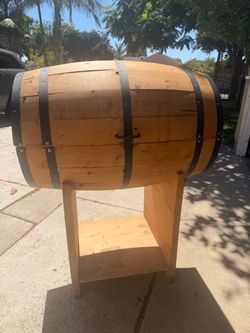 Wooden “ El Patron” Barrel with stand