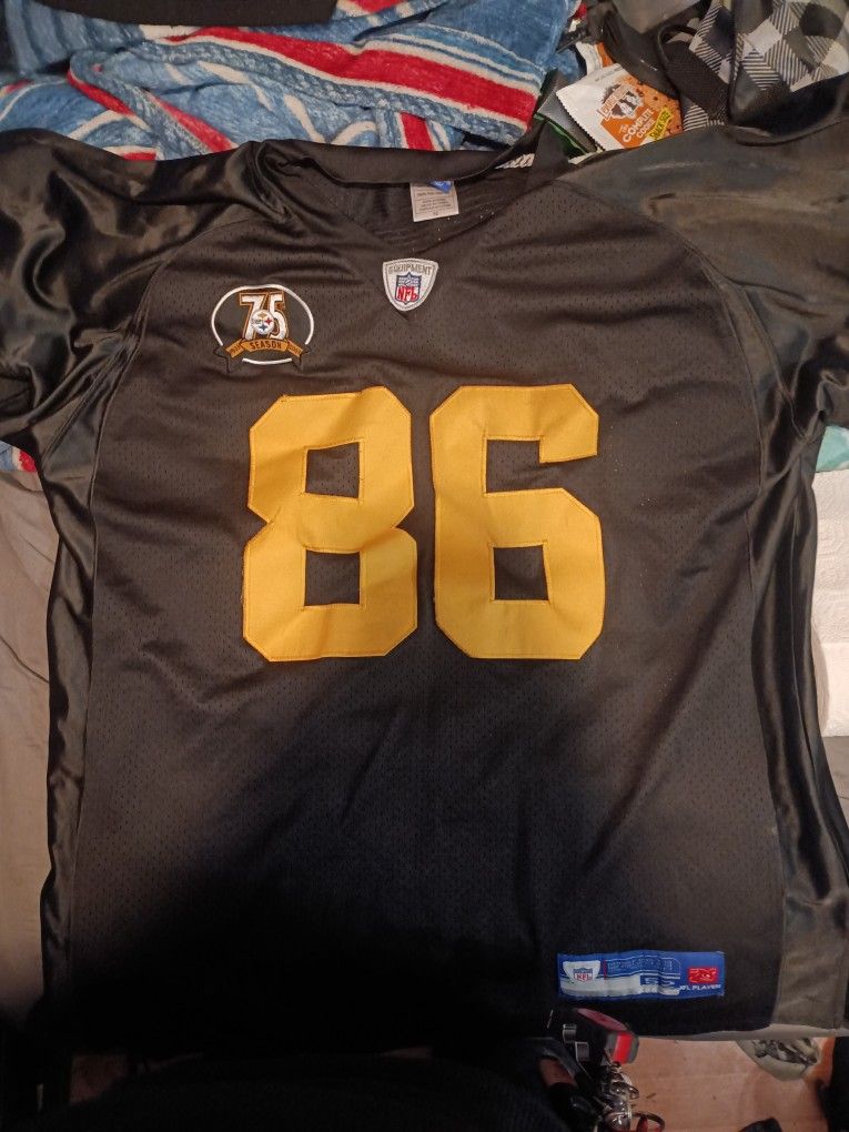 Authentic Stitched 75th Anniversary Hines Ward Pittsburgh Steelers Jersey