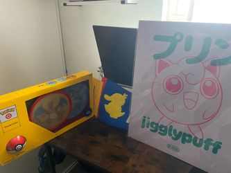 Pokémon Bundle – Psyduck Victory Pennant + Target Toss & Catch + Jigglypuff Poster