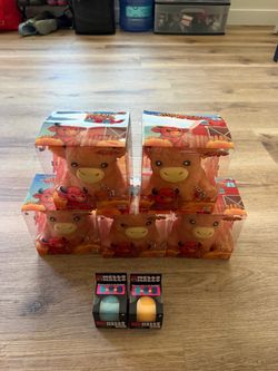 Highland Cow Squishy Toy Lot of 6