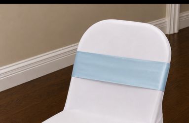 100 Blue chair sashes