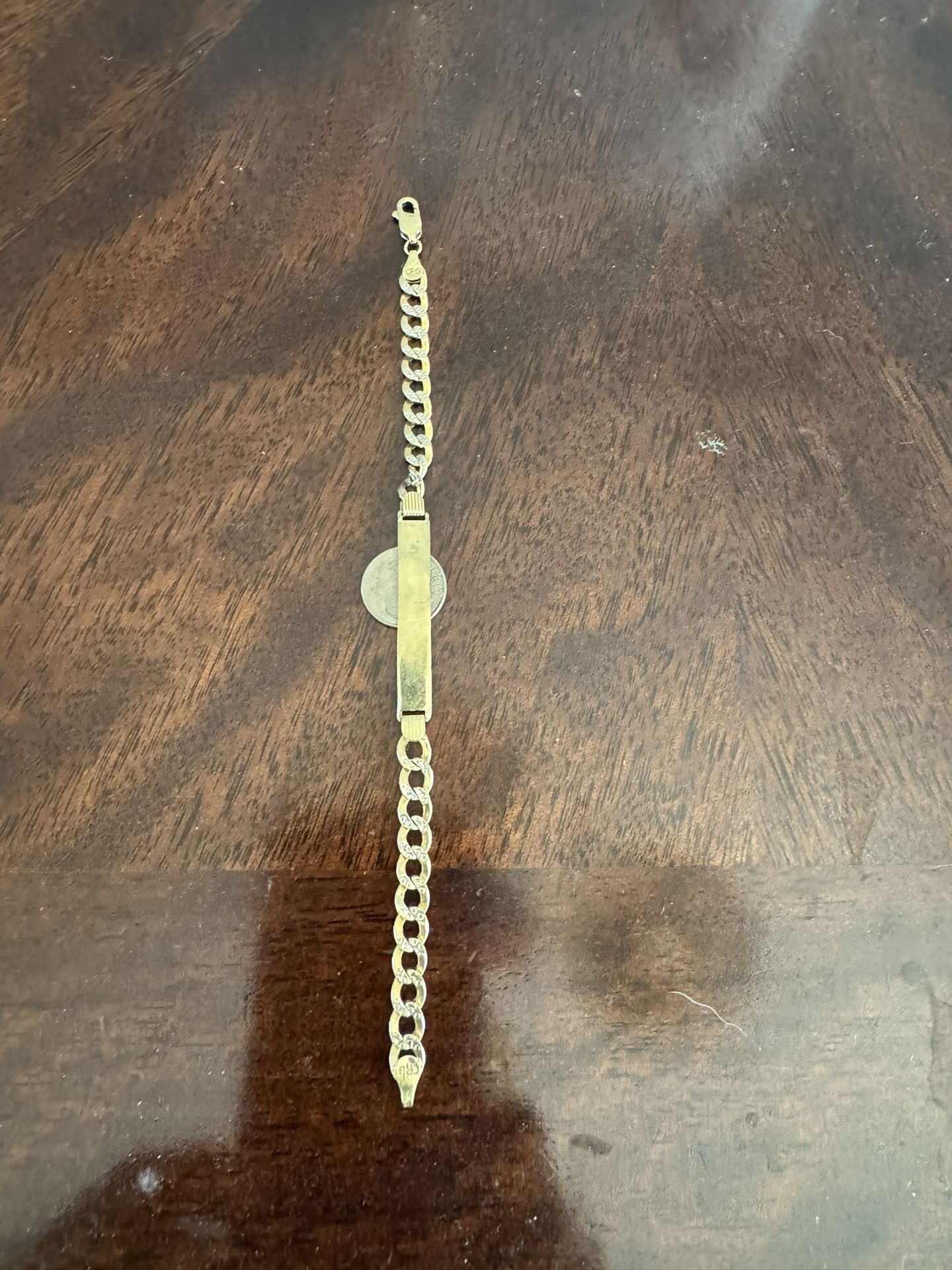 14k Gold ID Bracelet ( No Name)