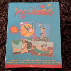 Disney Store Exclusive Pocahontas Sand Art Vintage Craft Kit Sealed Collectable 