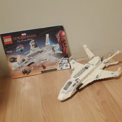 LEGO Marvel Spider Man Far from Home: Stark Jet and The Drone Attack 76130 Used With Instructions 