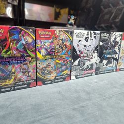 Pokemon! Phantasmal, Mega, BB/WF, Prismatic Booster Bundle Lot (5) Sealed New