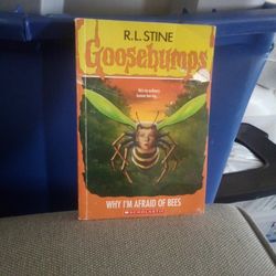 Goosebumps Book "Why I'm Afraid Of Bees" R.L. Stine