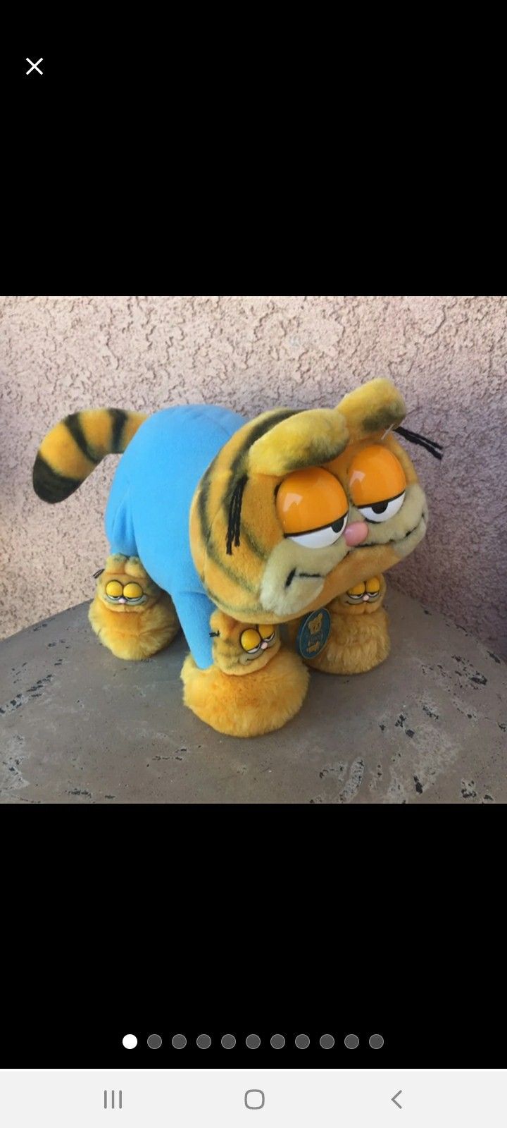 Large Vibtage Garfield Pluah