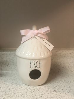 RAE DUNN BIRDHOUSE PERCH