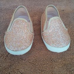 Gold Baby Holiday Shoes 6-12 Months 